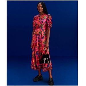 FARM RIO Sweet Forest Midi Dress - Pink